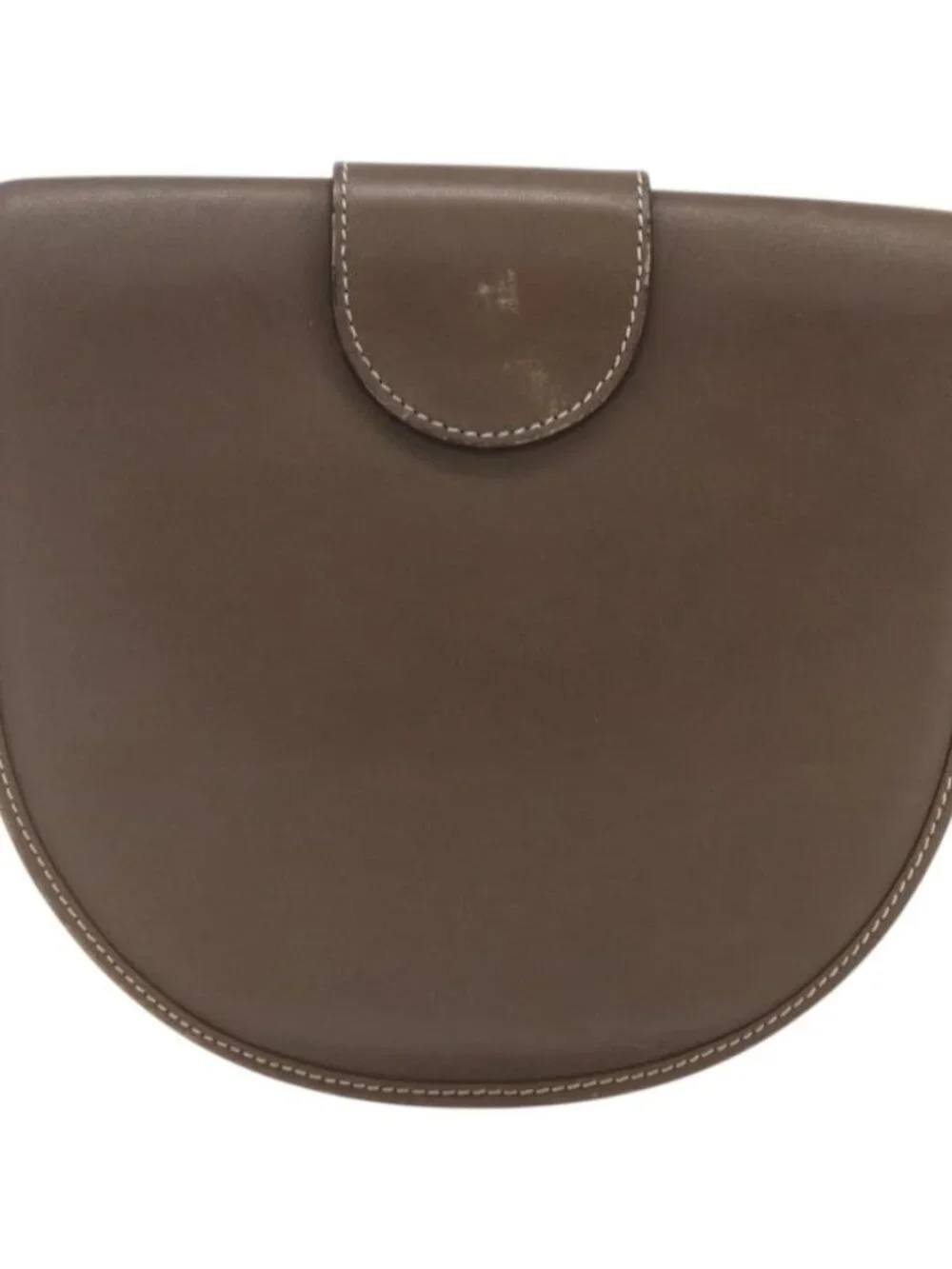 Christian Dior Shoulder Bag Leather Brown Gold Auth 151731 - Picture 3 of 16